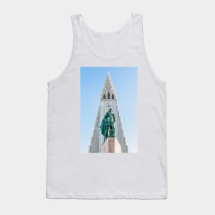 Statue of explorer Leif Erikson Tank Top